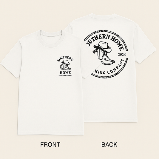 Southern Home Logo Tee – Classic White
